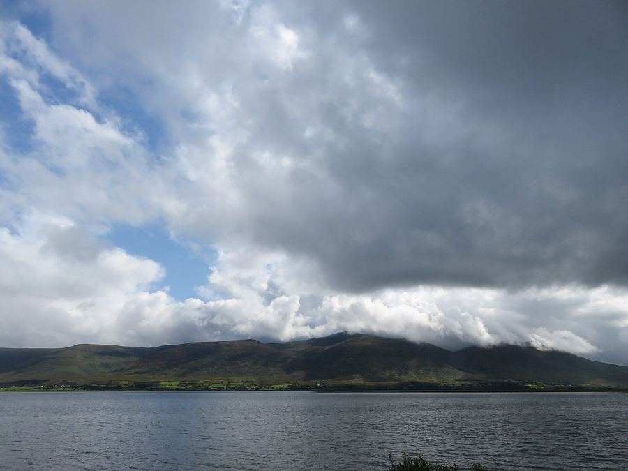 Cloud building over the Slieve Mish mountains