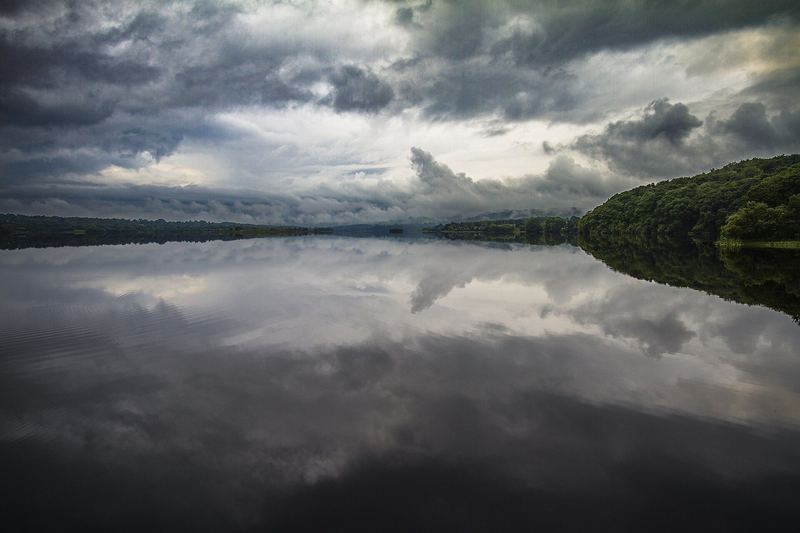 Grey evening light over Lough Derg